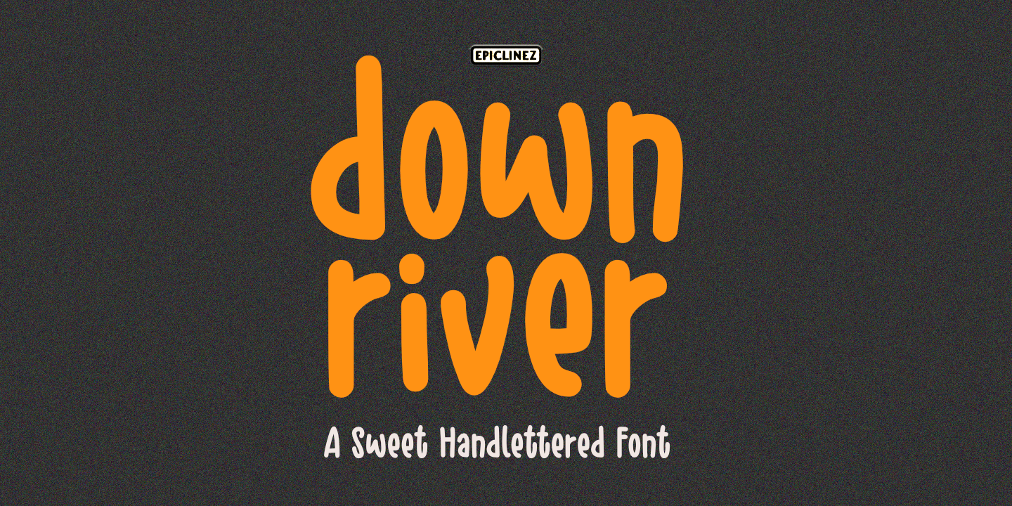 Beispiel einer Down River-Schriftart #1